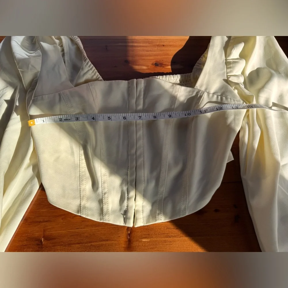Urban Outfitters Balloon Sleeve Corset Top – Size M - Picture 5 of 6